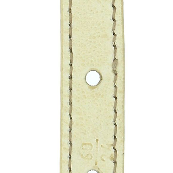 Damaged/ Store Return Miu Miu Beige Leather Aged Distressed Gold Chain Belt - Picture 6 of 6
